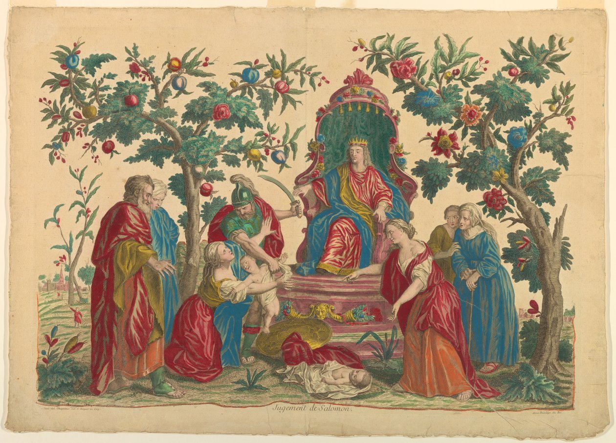 Das Urteil Salomos von Unknown artist