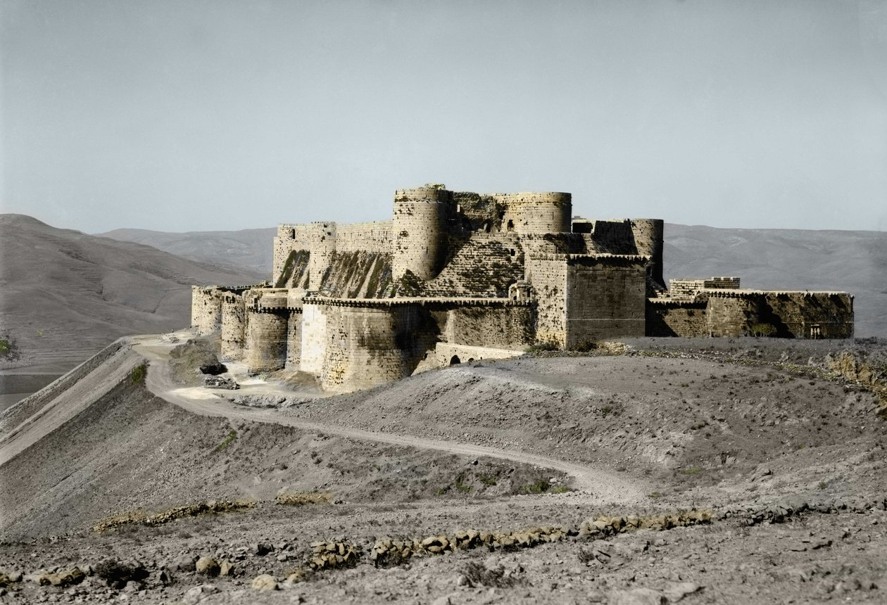 Die Krak des Ritters Burgenfestung aus der Zeit der Kreuzzüge befindet sich im Westen Syriens, 1930 von Unknown artist