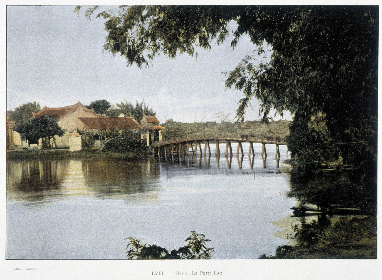 Der kleine See in Hanoi - in „Rund um die Welt“, Ende 19. Jahrhundert von Unknown artist