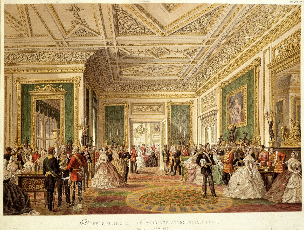 Die Hochzeit von Prinz von Wales Edward VII. von Unknown artist