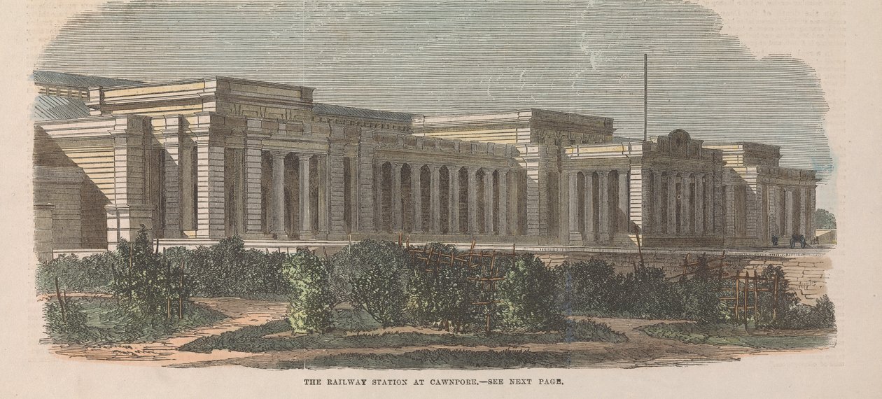 Der Bahnhof von Cawnpore von Unknown artist