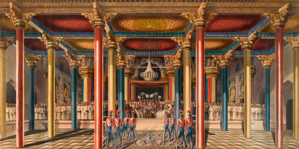 Der Tanjore Durbar, nahe Madras im Februar 1840 von Unknown artist