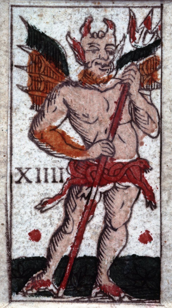 Der Teufel. Tarotspiel aus dem 18. Jahrhundert. Mailand von Unknown artist