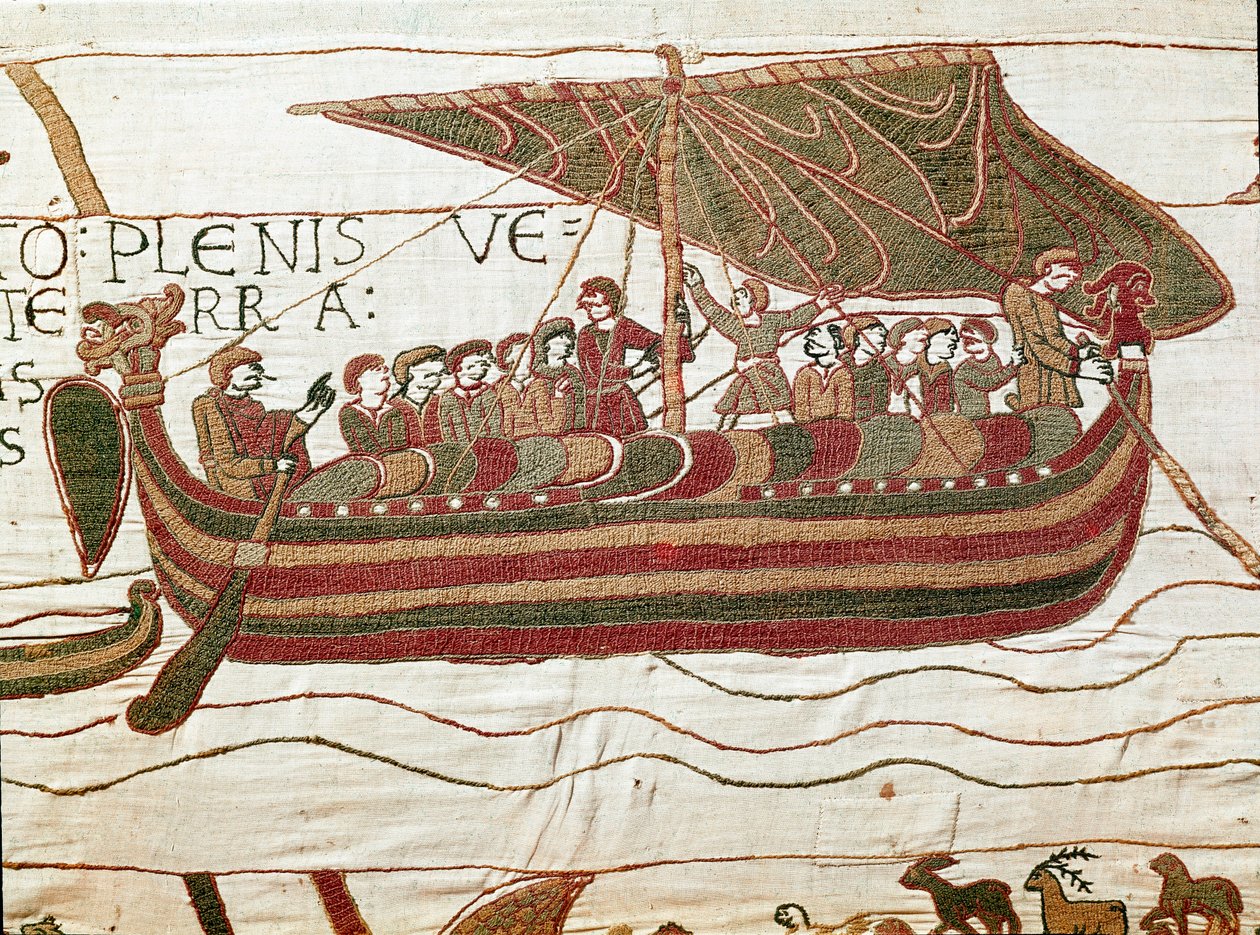 Die Flotte von Harold, die den Herzog von Normandie Wilhelm den Eroberer informiert von Unknown artist