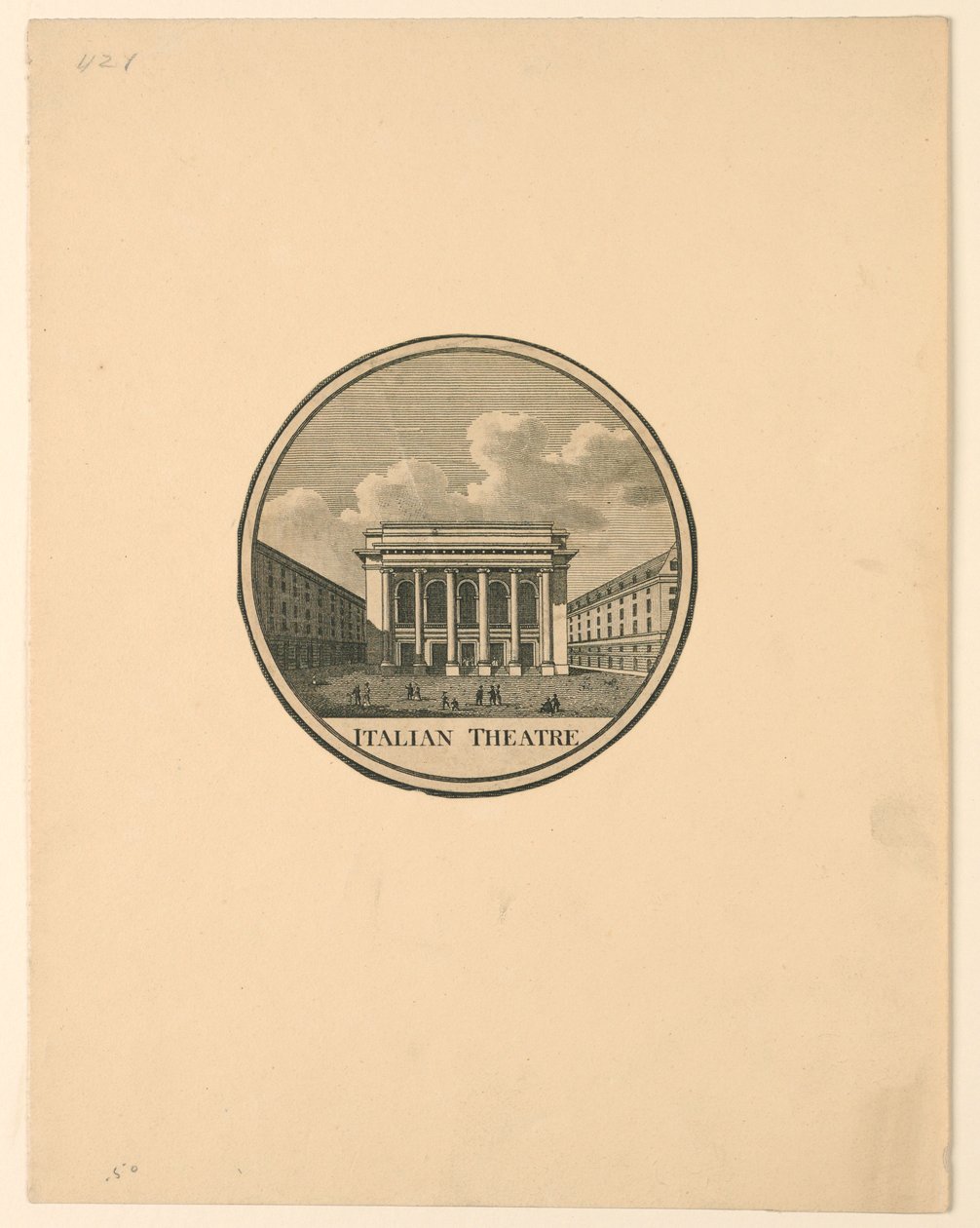 Theatre des Italiens, Paris von Unknown artist