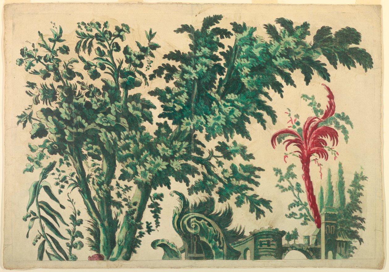 Oberer Teil einer ornamentalen Tafel von Unknown artist