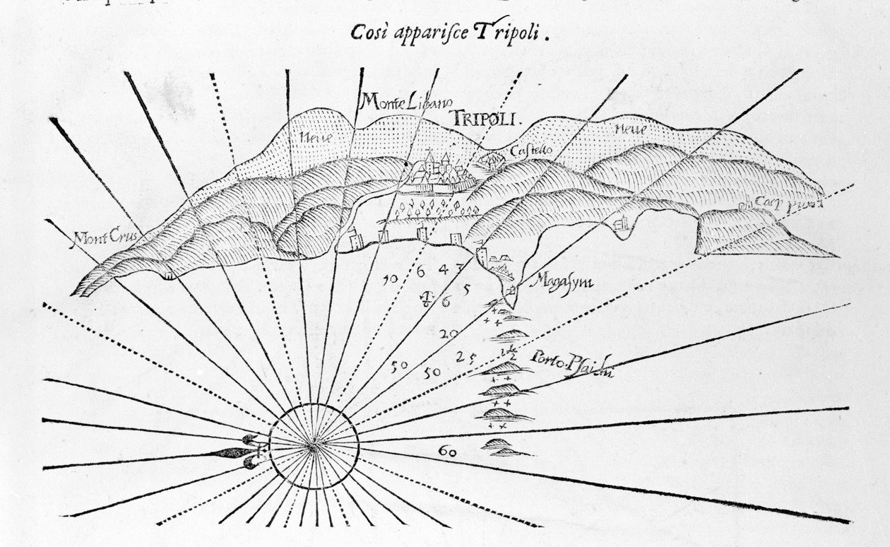 Tripolis in einer Darstellung von 1743 von Unknown artist
