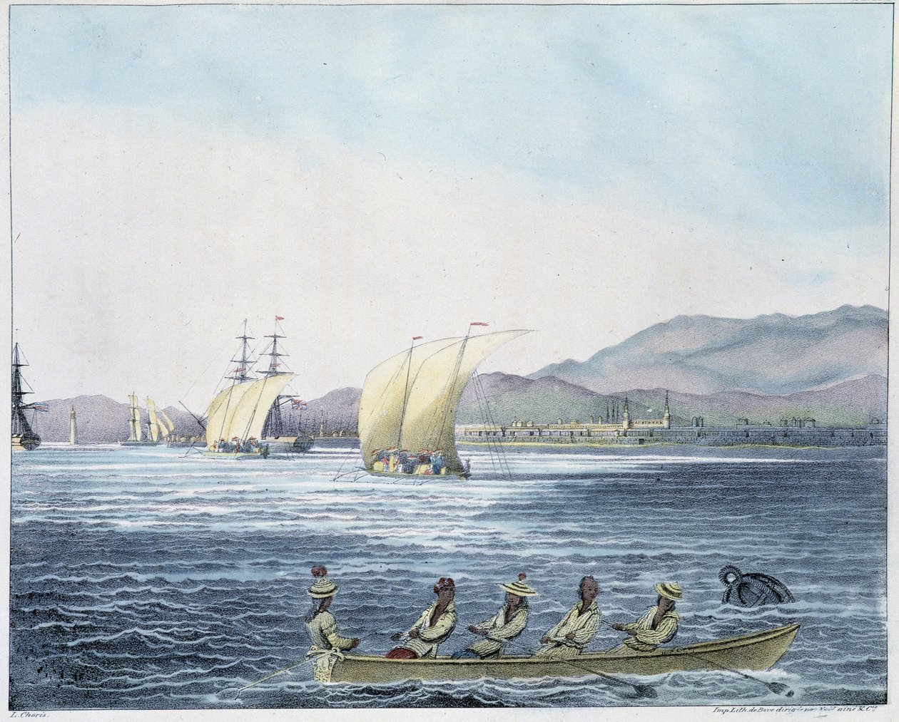 Ansicht der Stadt Mamille, Philippinen-Insel von Unknown artist
