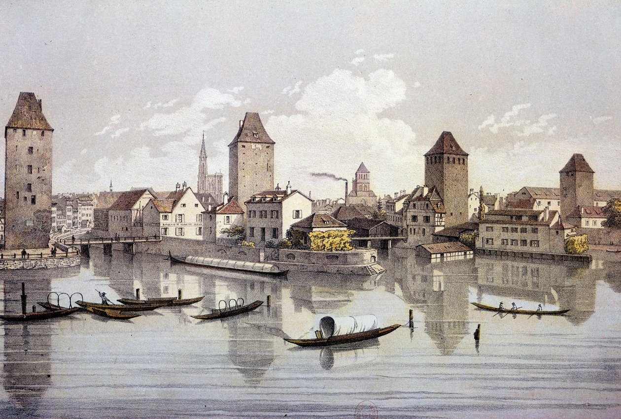 Ansicht der Stadt Straßburg am Rhein von Unknown artist
