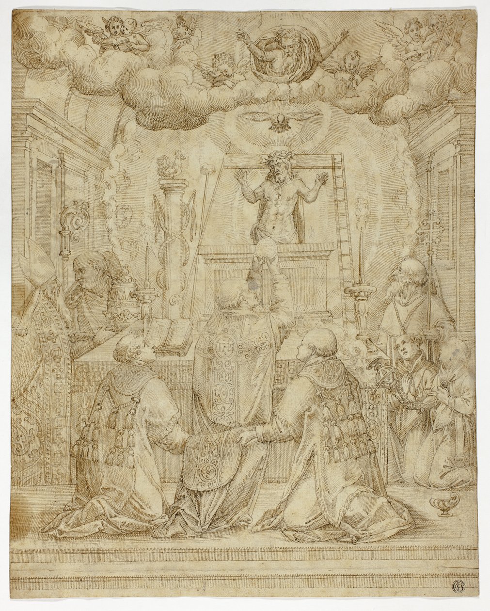 Vision des Heiligen Gregor von Unknown artist