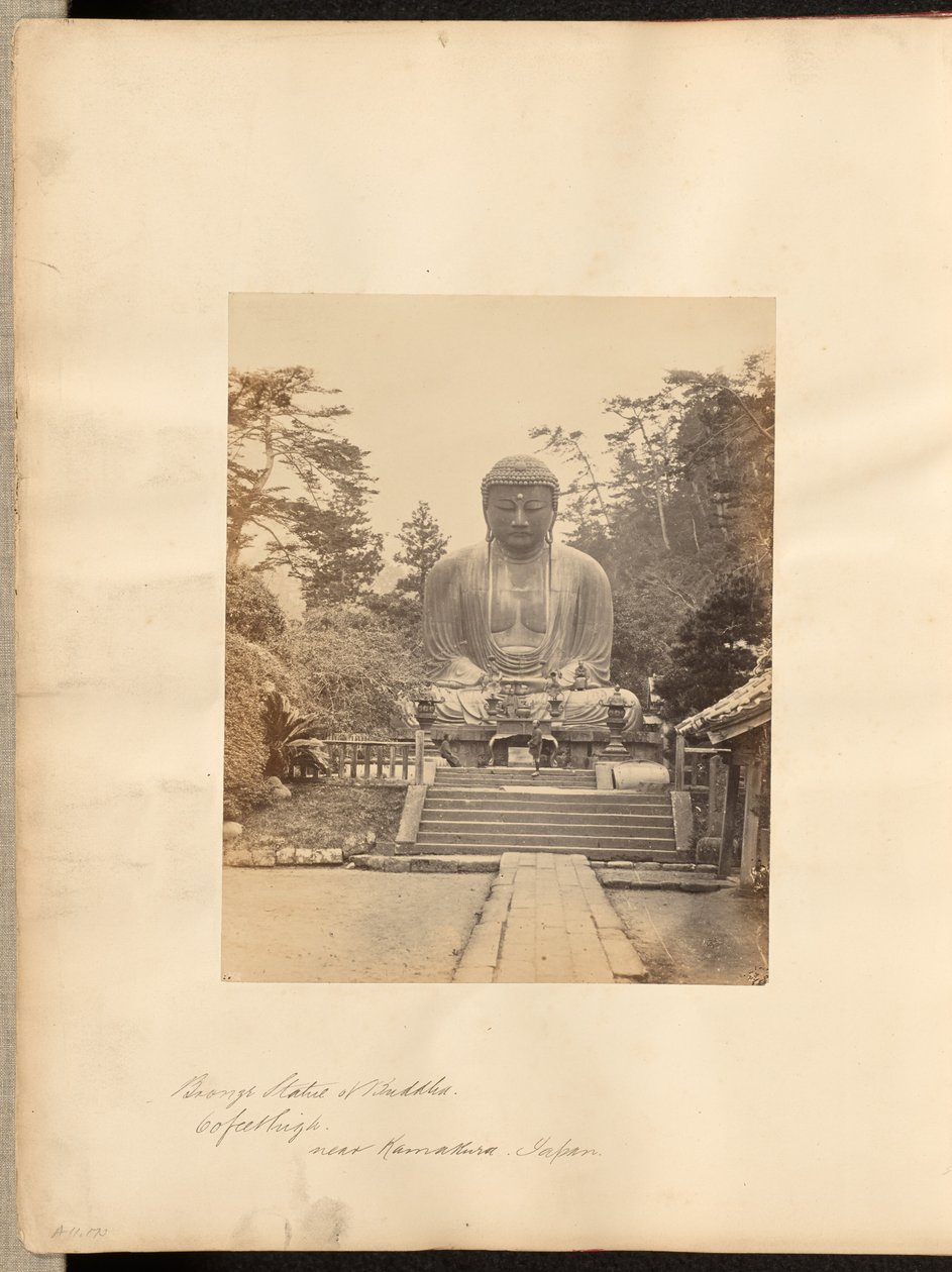 Bronzestatue von Buddha, 60 Fuß hoch, nahe Kamakura, Japan von Unknown artist/maker