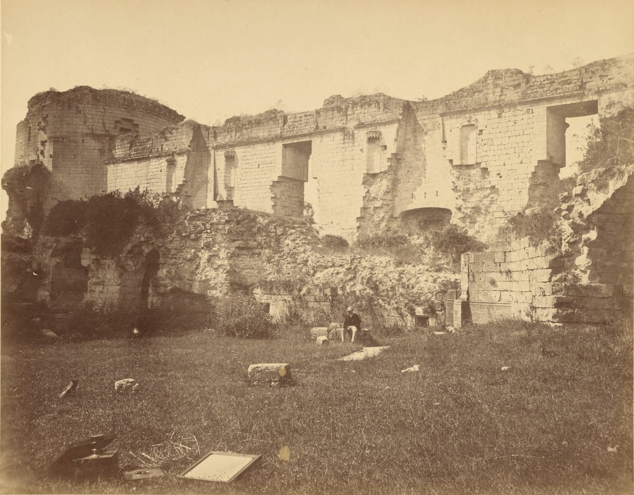 Ruinen des Château de Coucy von Unknown artist/maker