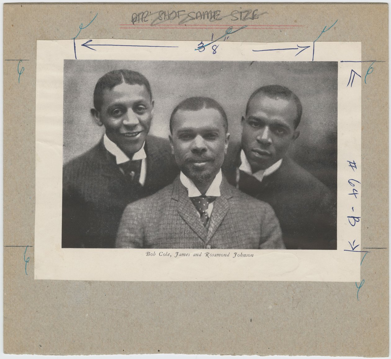 Cole, Johnson und Johnson von Unknown photographer