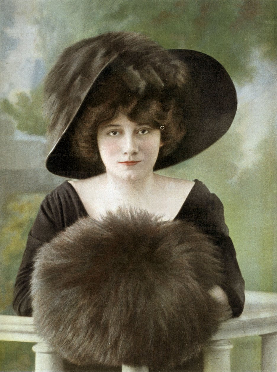 Französische Komödiantin Cora Laparcerie (1875-1951), Foto aus der französischen Zeitung "Le Theatre", 1. Januar von Unknown photographer