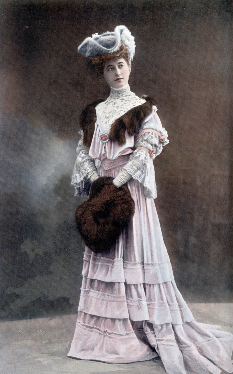Französische Komödiantin Gabrielle Dorziat (1880-1979), Foto von Reutlinger aus der französischen Zeitung "Le Theatre", September 1905 von Unknown photographer