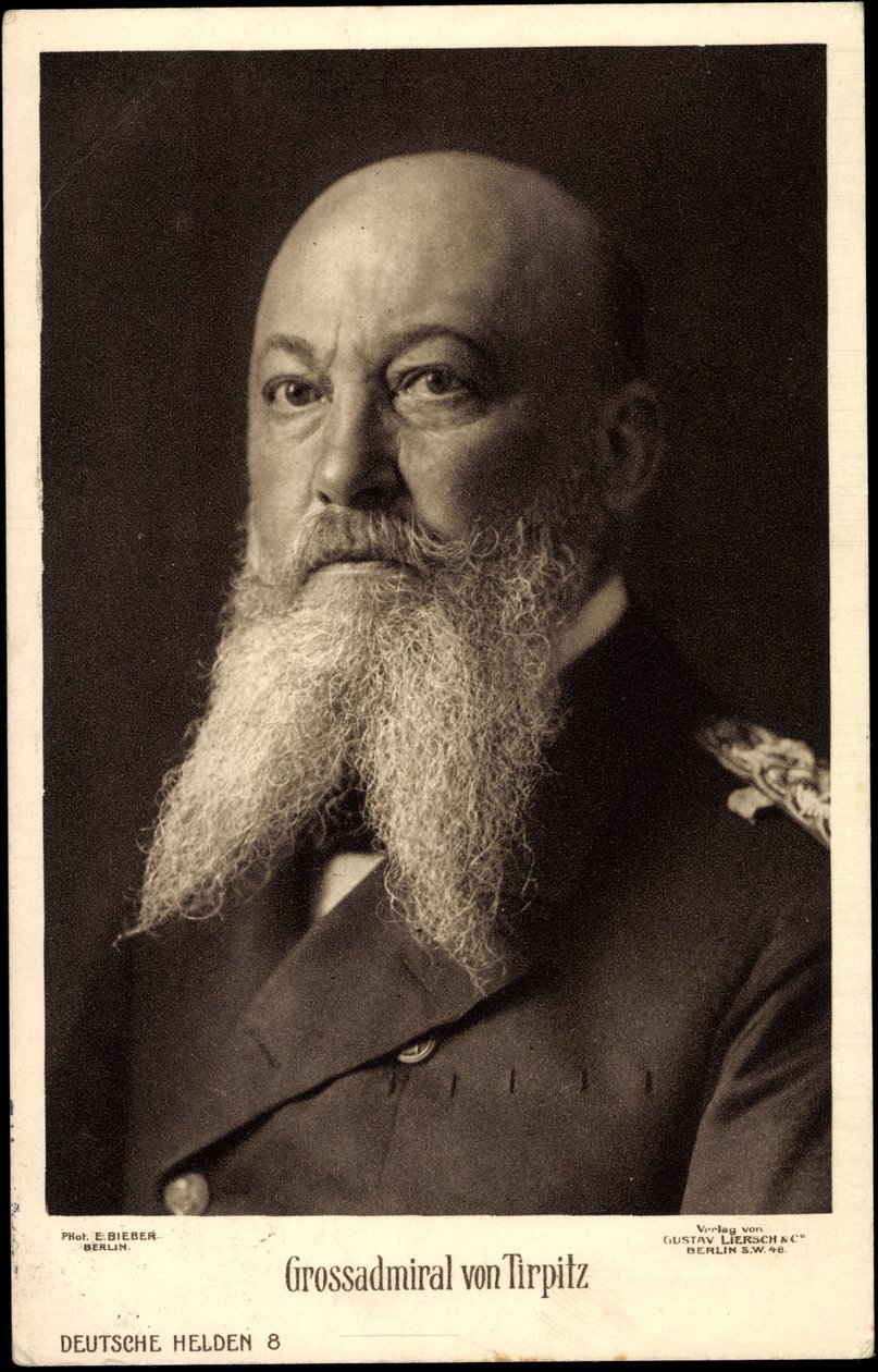 Großadmiral Alfred von Tirpitz (Porträt) von Unknown photographer
