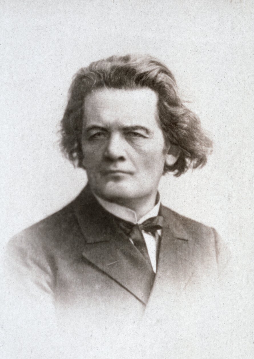 Halbporträt des berühmten russischen Pianisten und Komponisten Anton Grigorevic Rubinstein von Unknown photographer