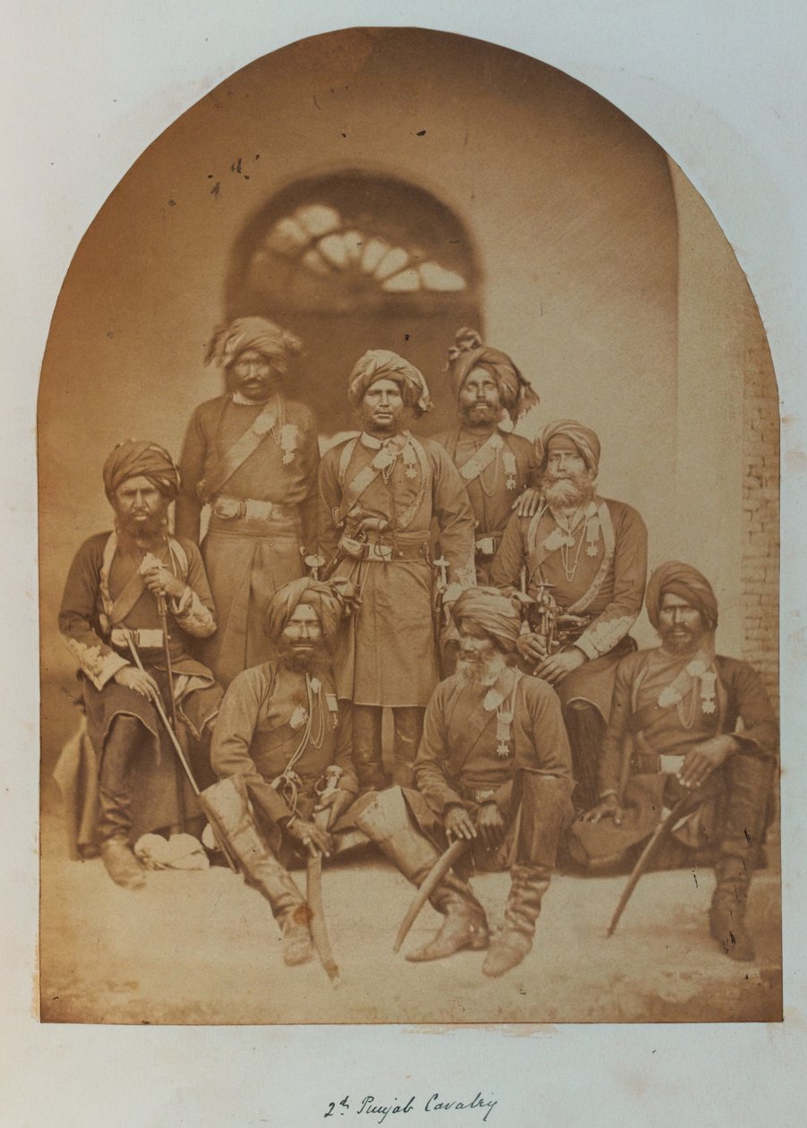 Indische Armee Offiziere und Unteroffiziere, alle Träger des Indischen Verdienstordens von Unknown photographer