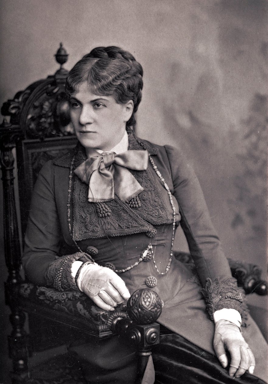 Mme Alix-Marie PASCA (1836-1906) - Porträt von Alix Pasca (1835-1914), französische Komödiantin. Fotografie Ende des 19. Jahrhunderts von Unknown photographer