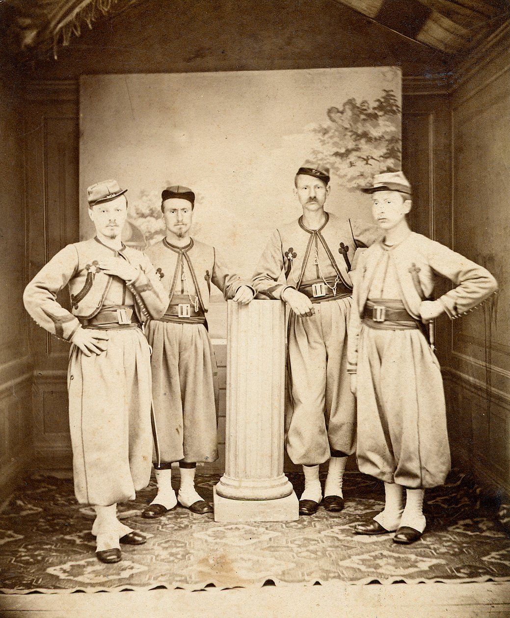 Päpstliche Zuaven - 1865 von Unknown photographer