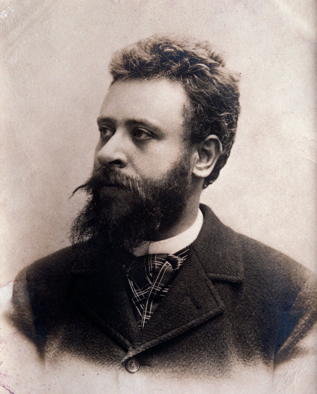 Porträt von Alberto Franchetti (1860-1942), italienischer Komponist. Fotografie. 19. Jahrhundert. Bologna, Civico Museo Musico von Unknown photographer