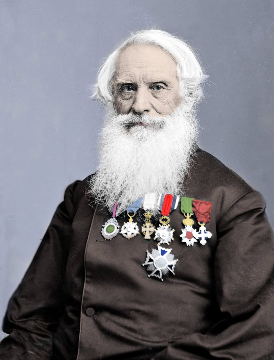 Porträt des amerikanischen Erfinders Samuel Finley Breese Morse (1791-1872) Fotografie um 1860 von Unknown photographer