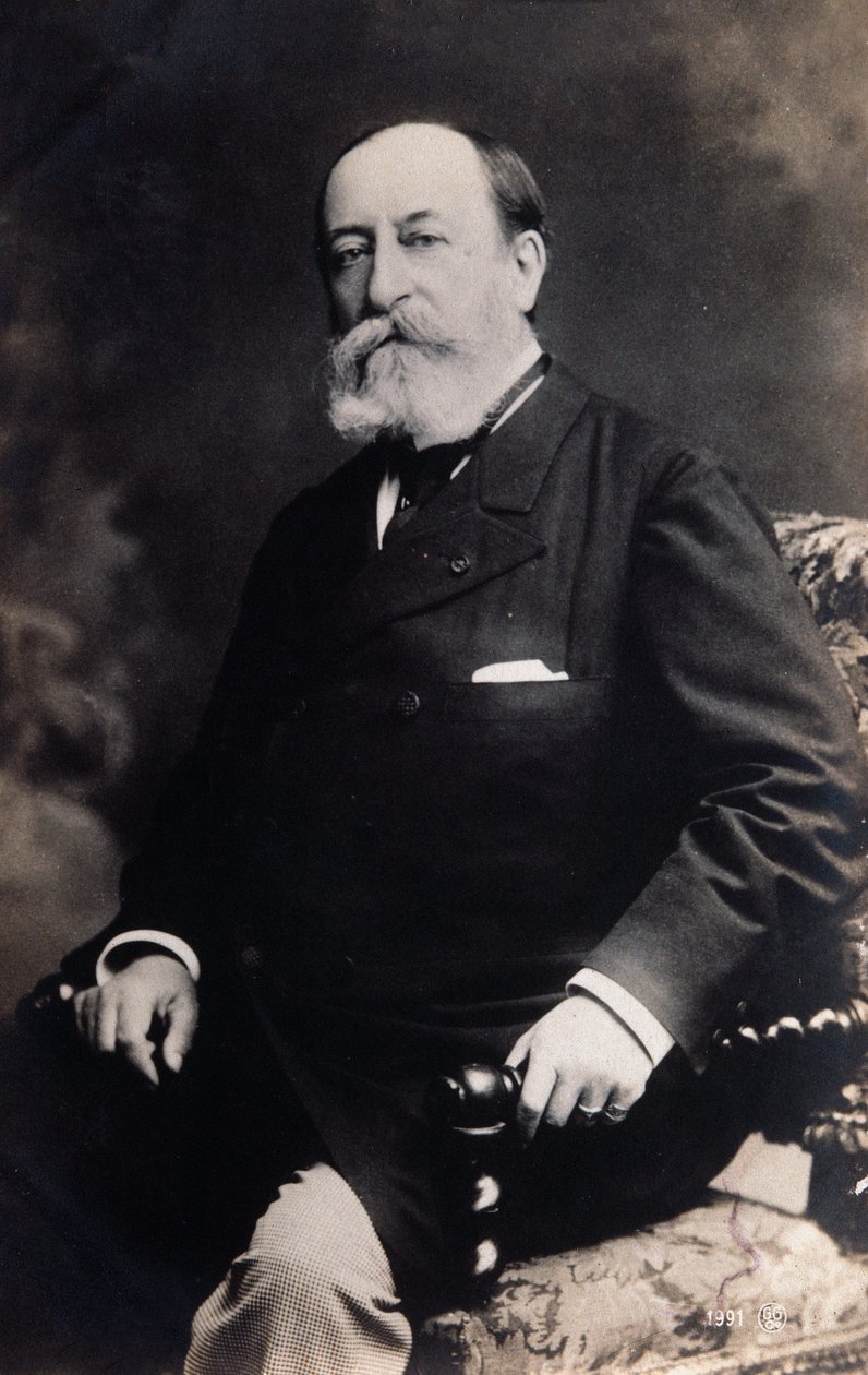 Porträt von Camille Saint-Saëns (s/w Foto) von Unknown photographer