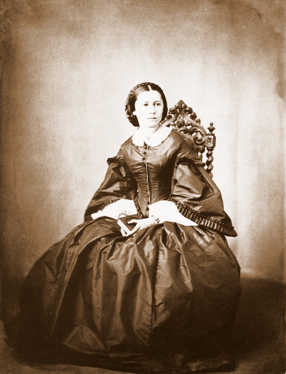 Porträt von Clara Schumann, Ehefrau von Robert Schumann von Unknown photographer