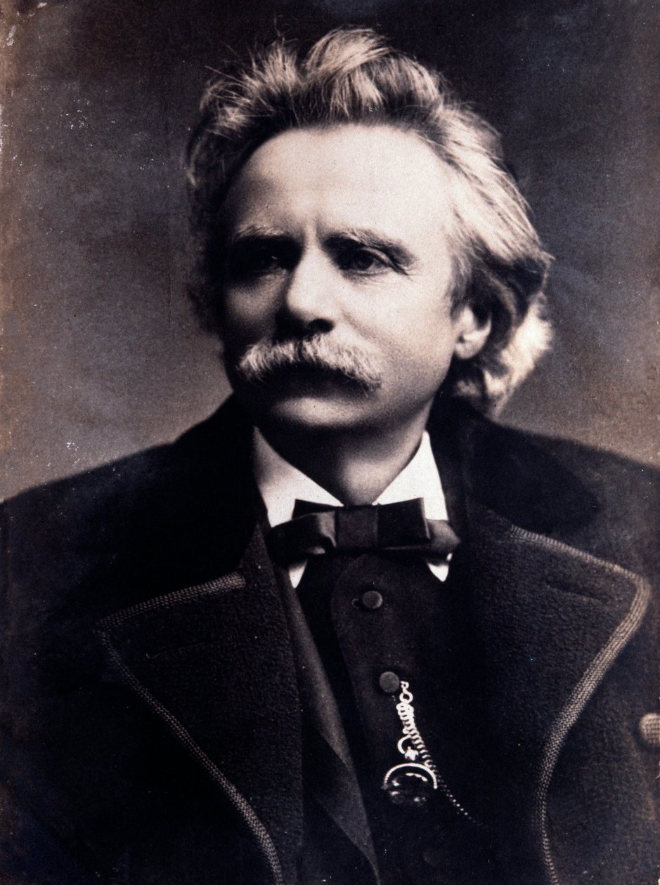 Porträt von Edvard Grieg (1843-1907), norwegischer Komponist. Fotografie. 19. Jahrhundert. Mailand, Biblioteca del Conservatorio von Unknown photographer