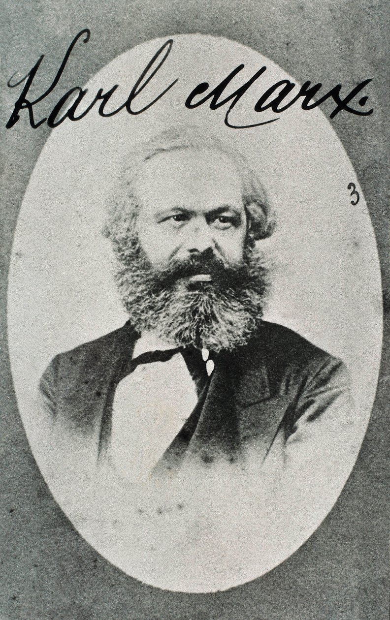 Porträt des deutschen Philosophen und Ökonomen Karl Marx (1818-1883). Fotografie. Montreuil. Museum der lebendigen Geschichte. von Unknown photographer