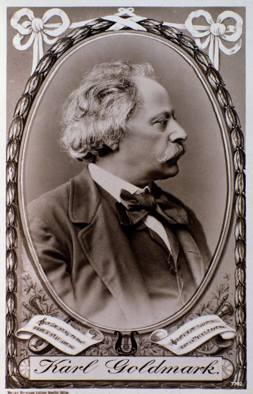Porträt von Karoly Goldmark (oder Karl) (1830-1915) ungarischer Komponist Fotografie. 19. Jahrhundert. Bologna, civico Museo Museo von Unknown photographer