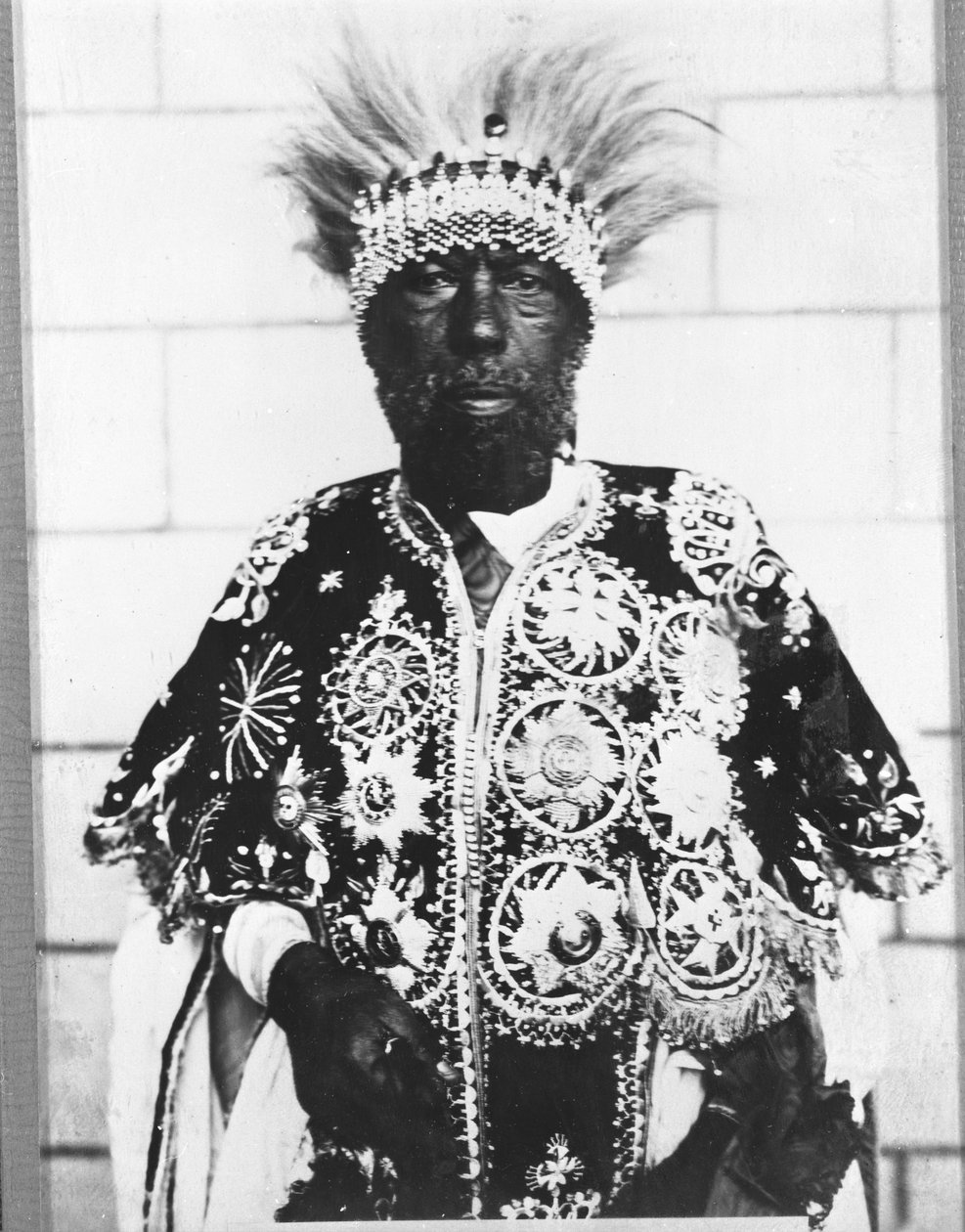 Porträt von Menelik II. (1844-1913), König von Äthiopien von Unknown photographer