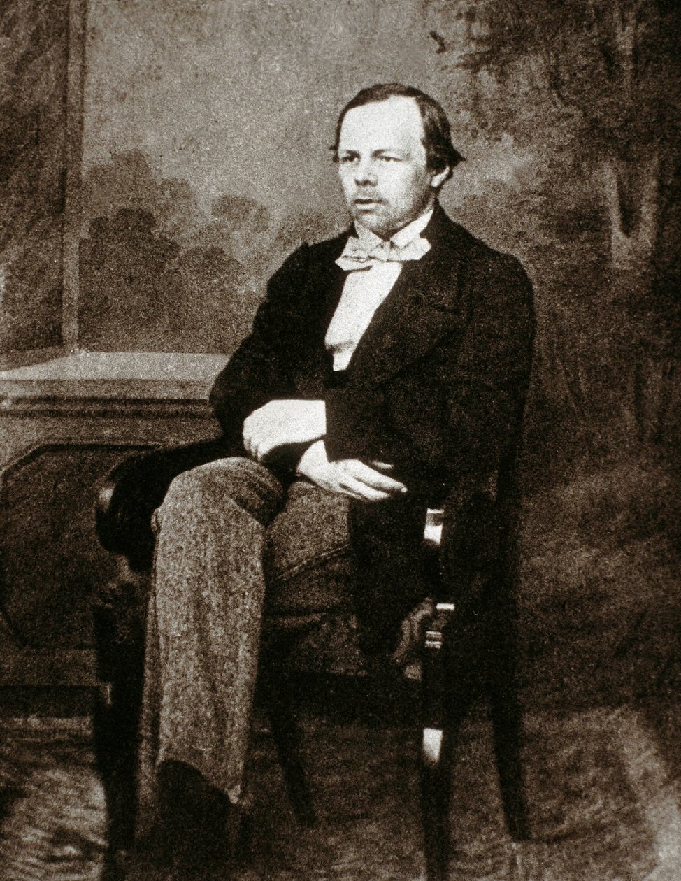 Porträt des russischen Schriftstellers Fjodor Dostojewski von Unknown photographer