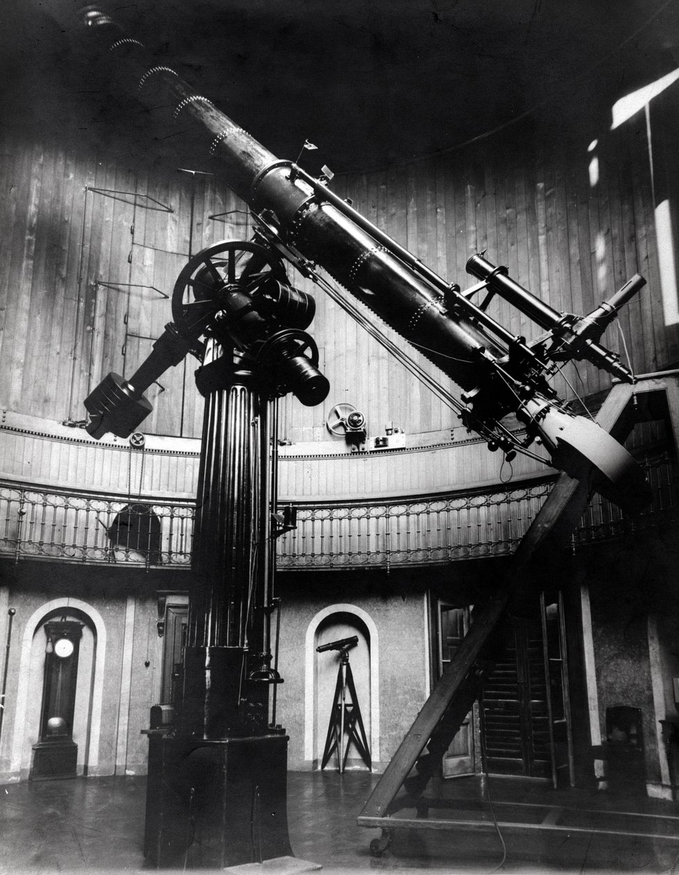 Das Schmidt-Teleskop von Giovanni Virginio Schiaparelli (1835-1910) Astrophysiker in Brera (Mailand) von Unknown photographer