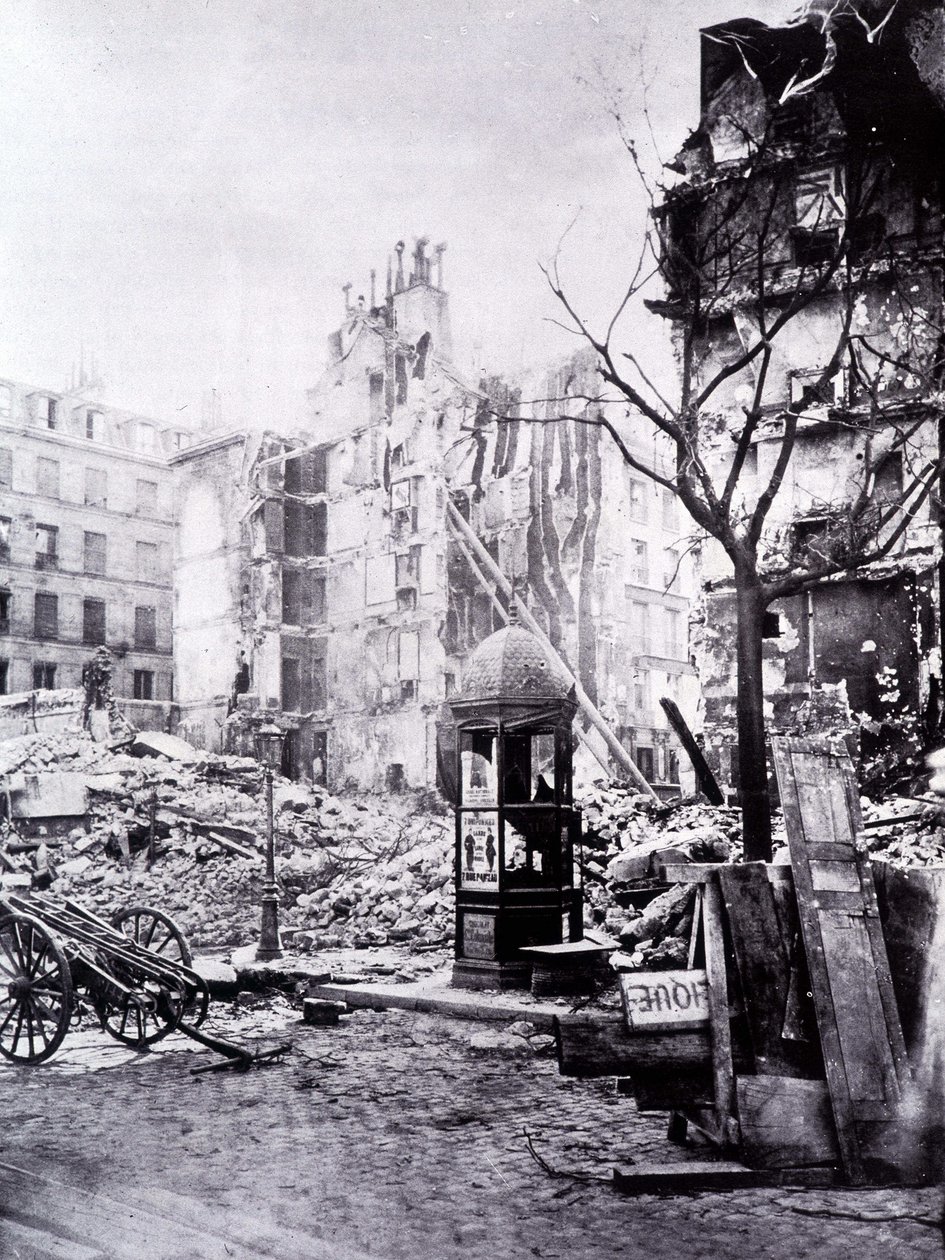 Die großen Arbeiten von Paris: die Ecke der Rue Royal und Rue du Fbg St Antoine von Unknown photographer