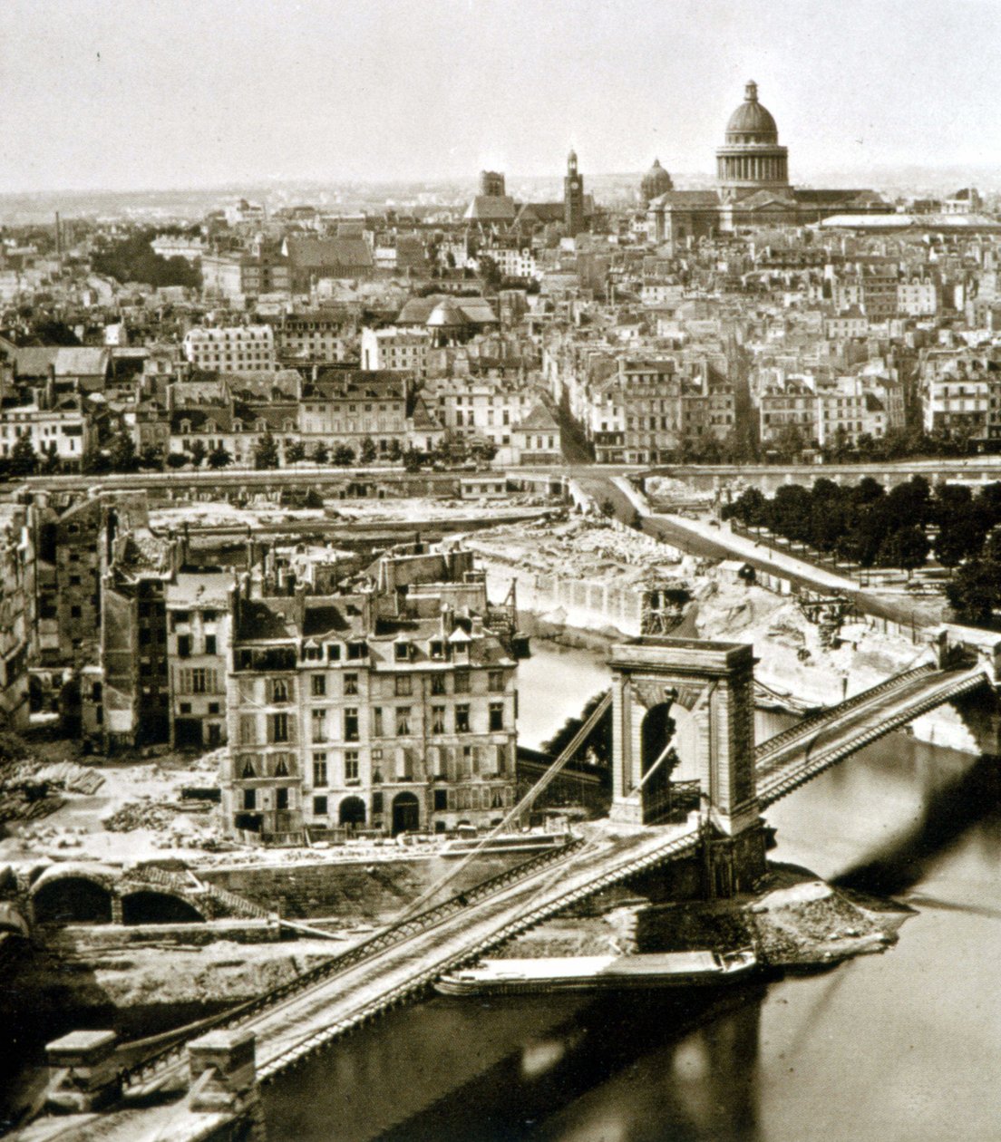 Die großen Arbeiten von Paris: der Durchbruch der Rue du Bellay von Unknown photographer