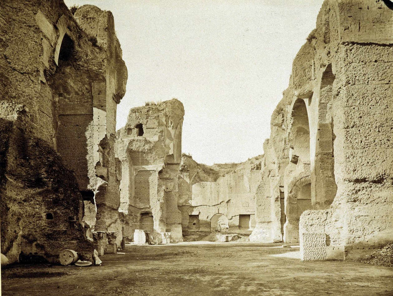 Die Ruinen der Thermen von Caracalla in Rom von Unknown photographer