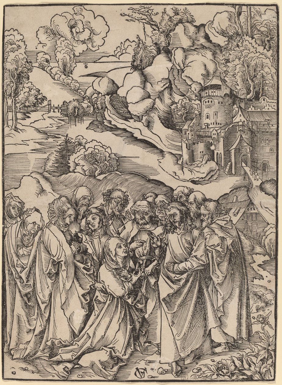 Christus und die Apostel und die heiligen Frauen von Urs Graf I