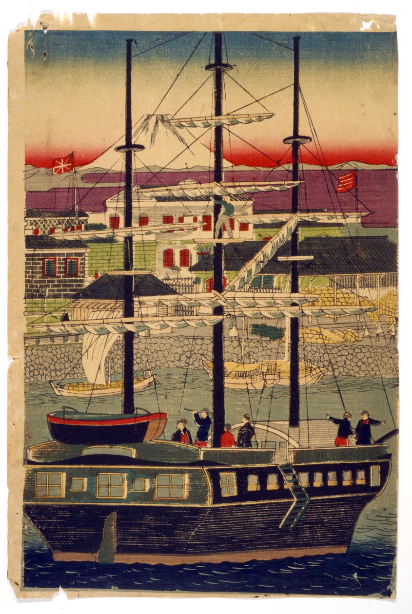 Hafen von Kyoto, Japan von Utagawa (1786 1865) Kunisada
