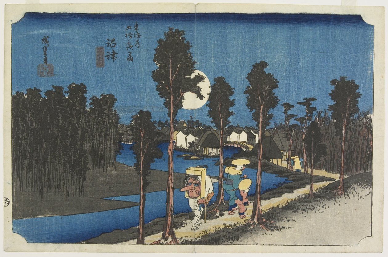 Abendszene, Numazu, ca. 1833 von Utagawa Hiroshige