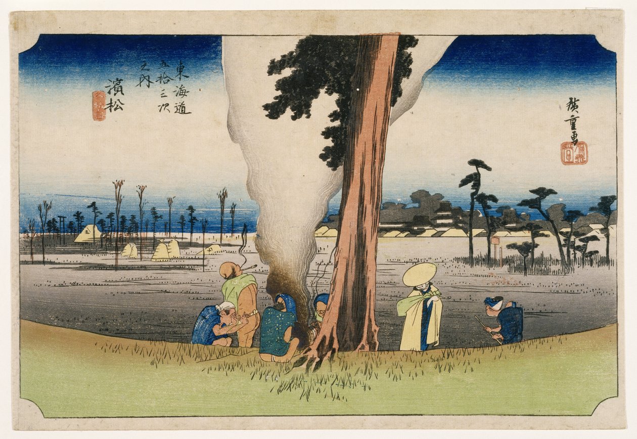 Hamamatsu, aus Dreiundfünfzig Stationen auf der Tokaido-Straße, ca. 1834 von Utagawa Hiroshige