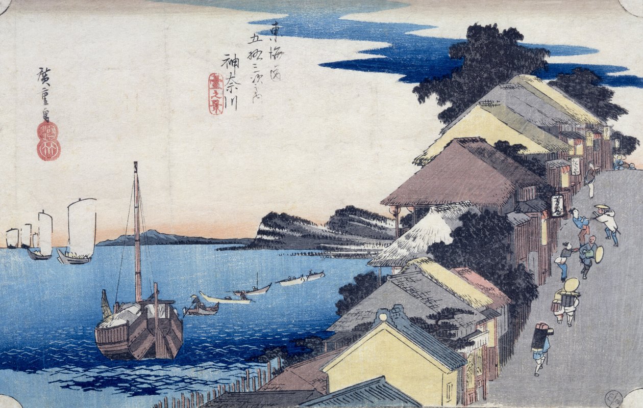 Kanagawa: Blick auf den Grat, aus der Serie 