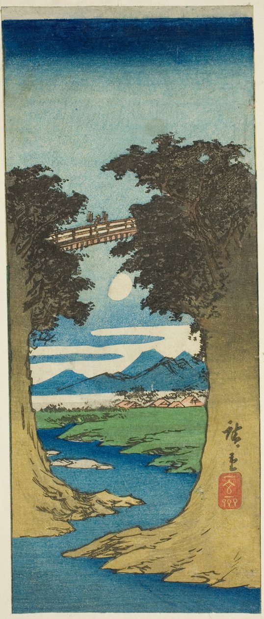 Affenbrücke von Utagawa Hiroshige