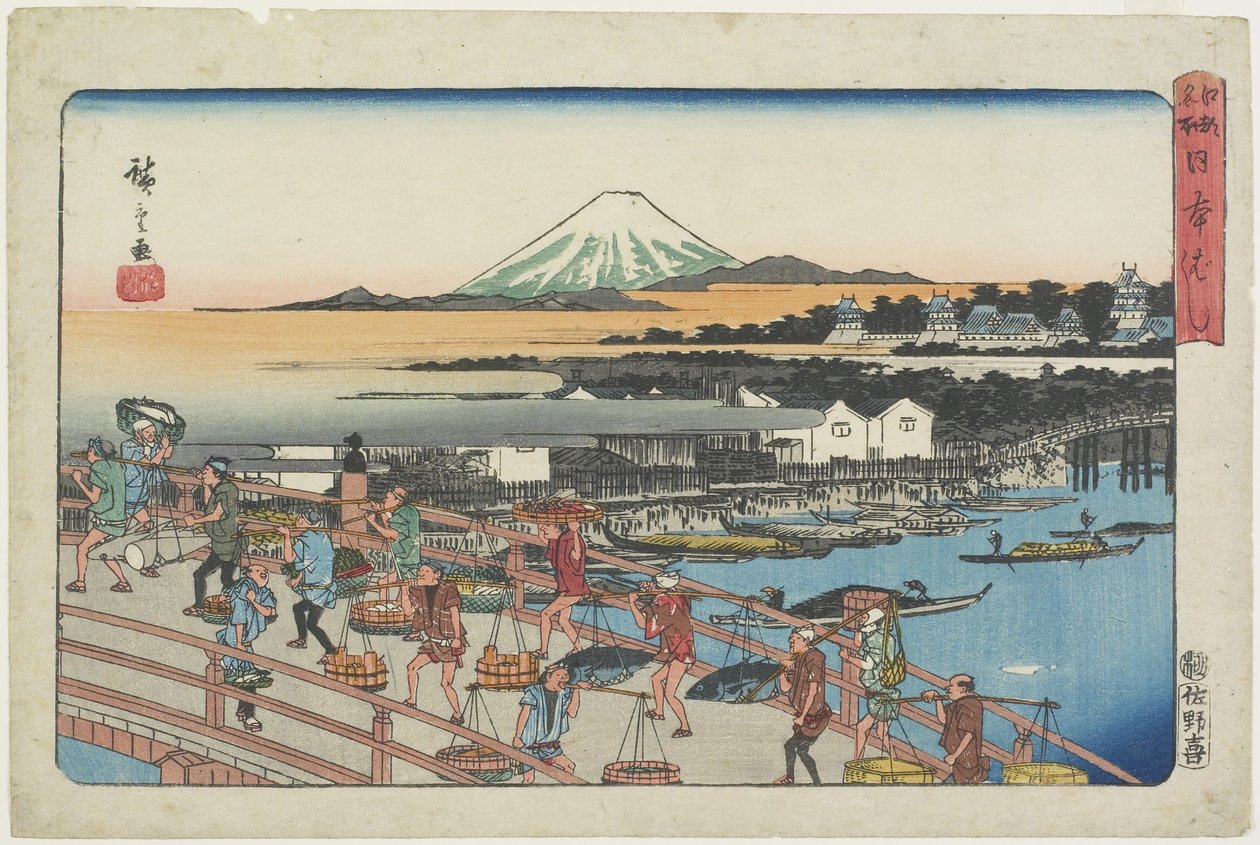 Nihon-bashi-Brücke von Utagawa Hiroshige
