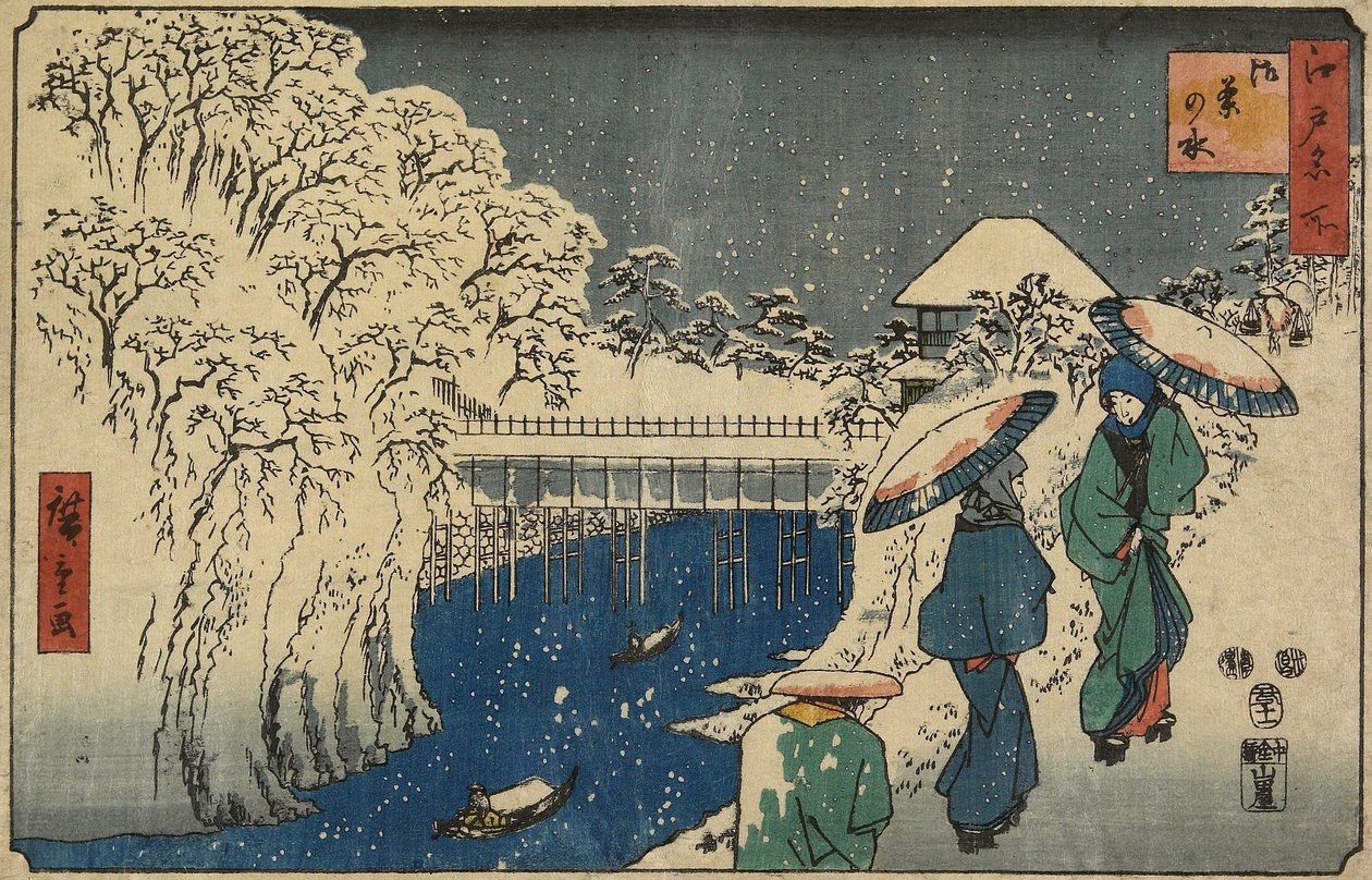 Ochanomizu, November 1853 von Utagawa Hiroshige
