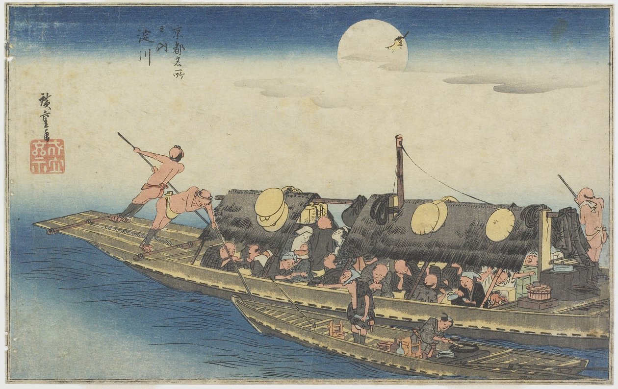 Yodo-Fluss, ca. 1834 von Utagawa Hiroshige