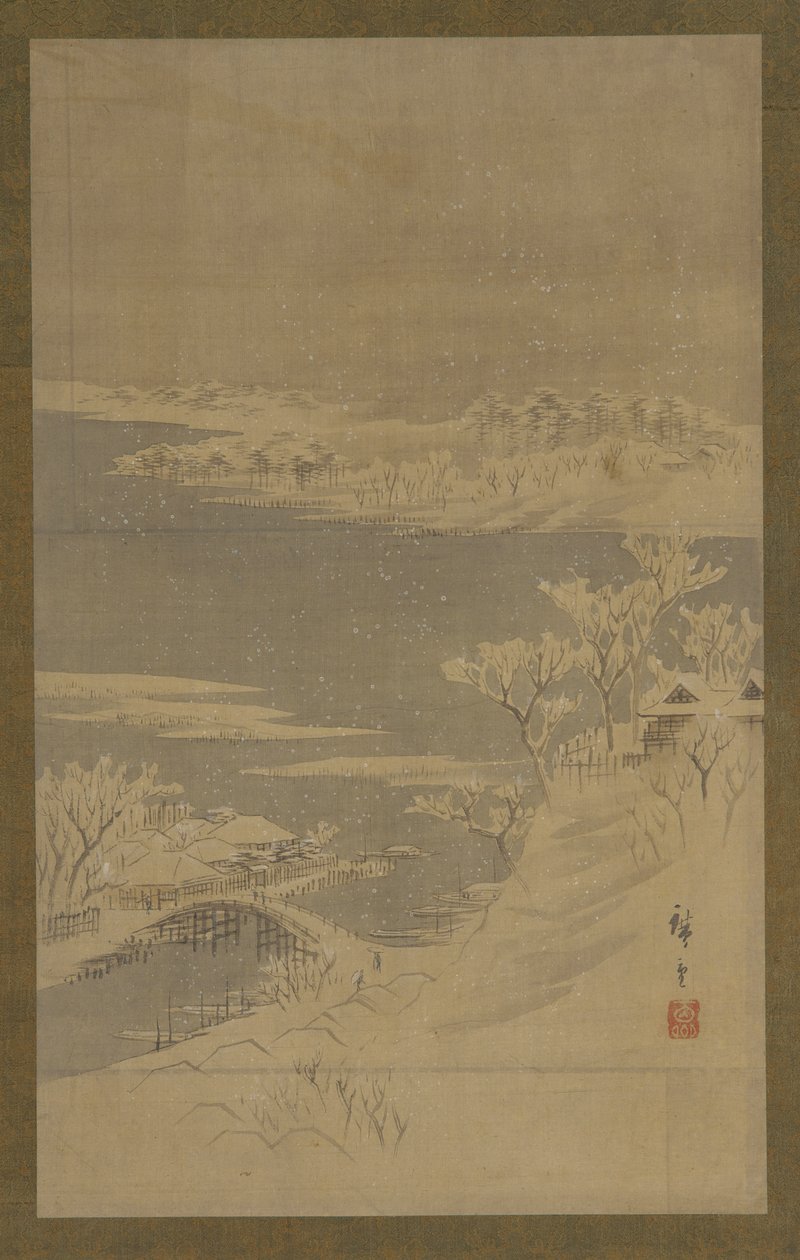 Winterlandschaft, Mitte des 19. Jahrhunderts von Utagawa Hiroshige II