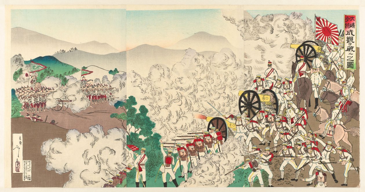 Het kleine gevecht in Seoul, Korea von Utagawa Kokunimasa