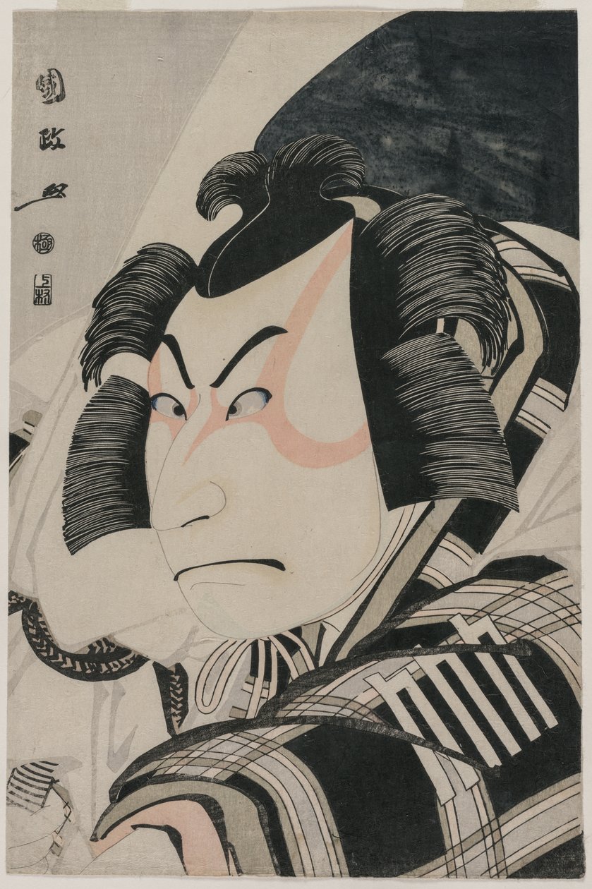 Nakamura Nakazo II als Matsuomaru in der Kutschenstopp-Szene von Utagawa Kunimasa