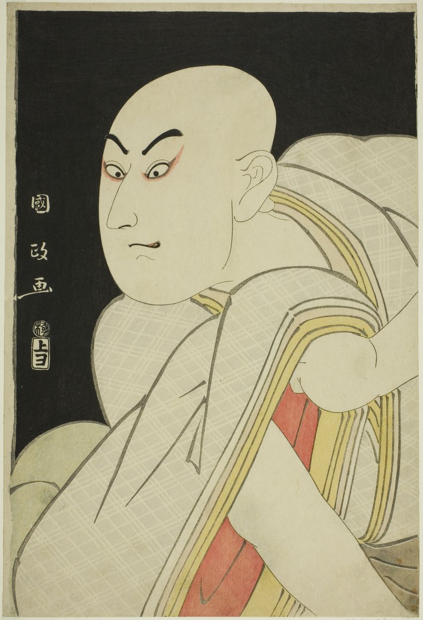 Der Schauspieler Sawamura Sojuro III als der Laienpriester Kiyomori von Utagawa Kunimasa